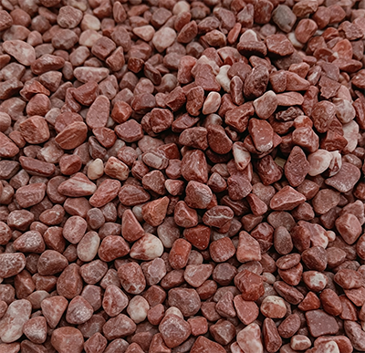 Premium Natural Red Gravel - Decorative Landscape Pebbles for Garden Walkways, Fire Pits & Flower Beds