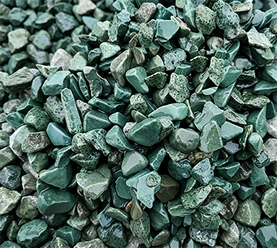 Factory Direct Natural Green Gravel & Washed Stone Aggregate | Bulk Landscape Decorative Crushed Stone for Gardens, Pathways & Permeable Paving | Multiple Sizes Available